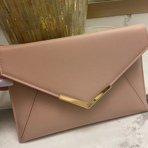 Blush pink clutch/ crossbody